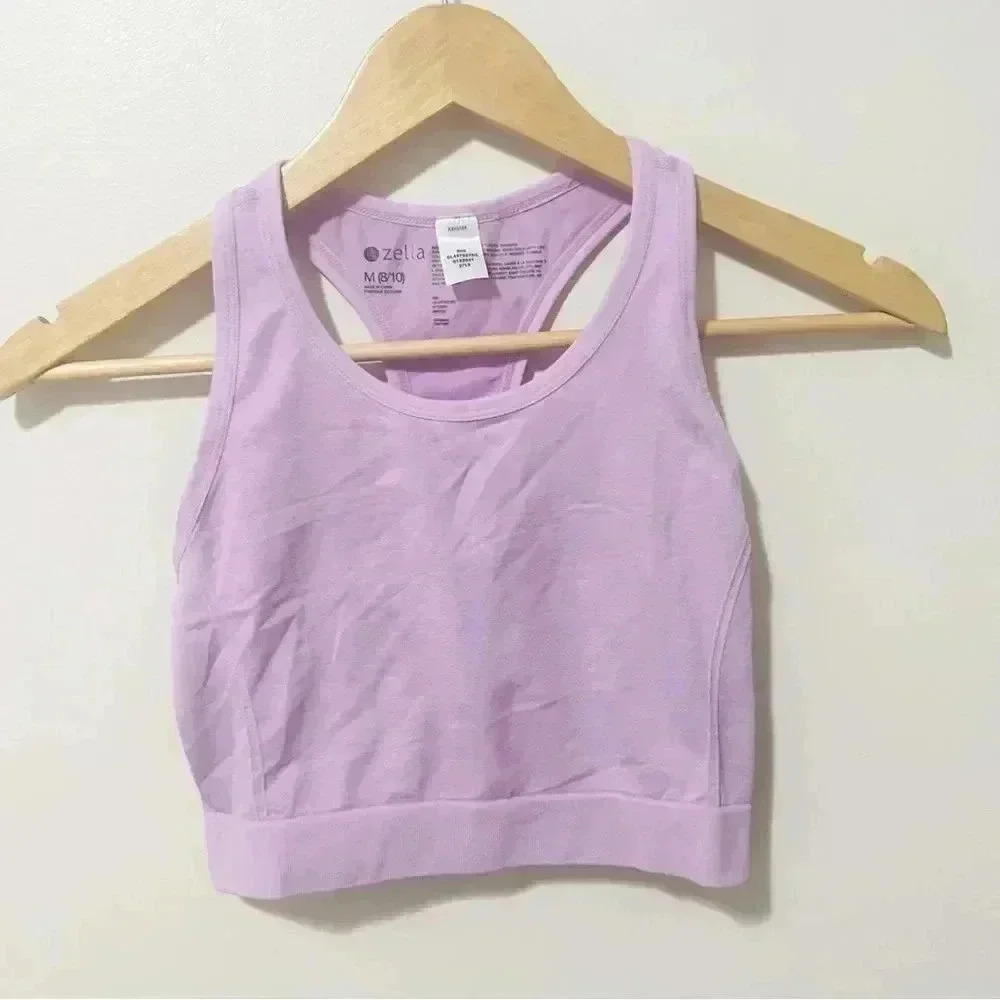 NWOT Zella Lilac Seamless Bralette/Top  M